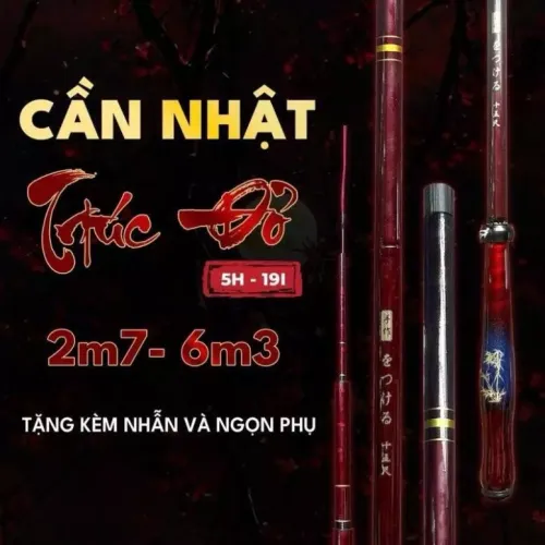 Cần câu đài Trúc Đỏ - 4H - 28i