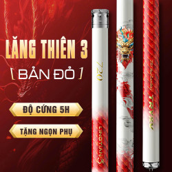 Cần câu tay Lăng Thiên 3 Bản Đỏ 5h - 28i Cần câu tay Lăng Thiên 3 Bản Đỏ 5h - 28i