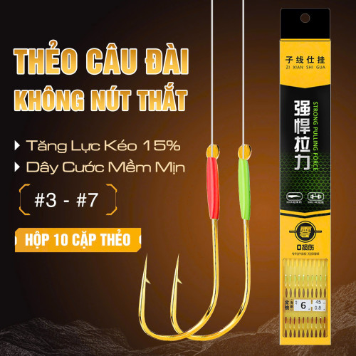 Hộp 10 cặp thẻo câu đài không nút thắt